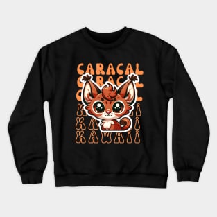 Kawaii caracal Crewneck Sweatshirt